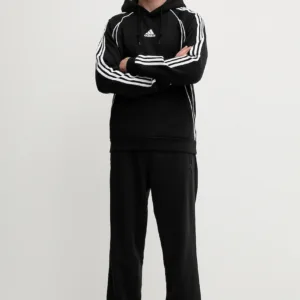 adidas Originals bluza Teamgeist męska kolor czarny z kapturem z aplikacją JY6394