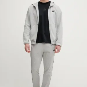 adidas bluza Future Icons męska kolor szary z kapturem melanżowa JD4945