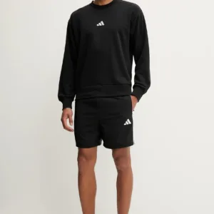 adidas bluza Feelcozy męska kolor czarny gładka JE3837
