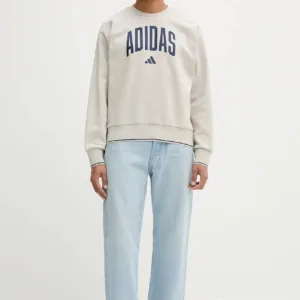 adidas bluza Collegiate męska kolor beżowy z nadrukiem JM1732