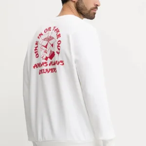 adidas bluza Food Noodle Graphic Sweatshirt męska kolor biały z nadrukiem JW4347