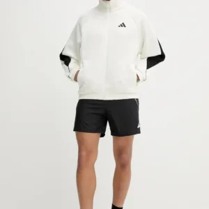 adidas bluza Stadium męska kolor beżowy wzorzysta JX5618