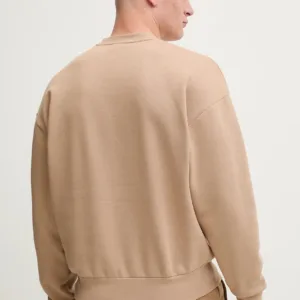 adidas bluza Essentials męska kolor beżowy gładka JX5668