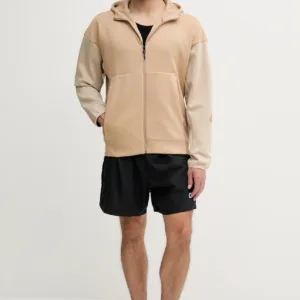 adidas bluza x Z.N.E męska kolor beżowy z kapturem z nadrukiem JY4833