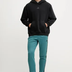 adidas Performance bluza treningowa POWER męska kolor czarny z kapturem gładka JZ6248