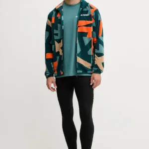 adidas TERREX bluza outdoorowa Multi męska kolor zielony wzorzysta JM0137