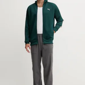 Puma bluza męska kolor zielony wzorzysta 629587