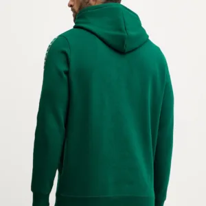 Puma bluza męska kolor zielony z kapturem wzorzysta 684675