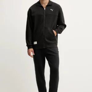 Puma bluza męska kolor czarny gładka 688218