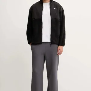 Puma bluza męska kolor czarny gładka 632104