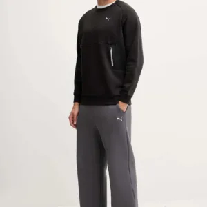 Puma bluza męska kolor czarny gładka 633436