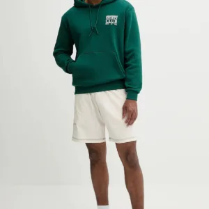 adidas Originals bluza bawełniana Graphic Hoodie męska kolor zielony z kapturem z nadrukiem JX3059