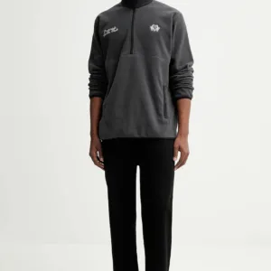 adidas Originals bluza polarowa Varsity Regular męska kolor szary gładka JX8191