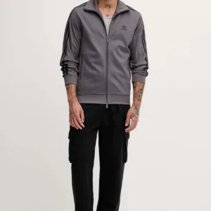 adidas Originals bluza Classic Tt męska kolor brązowy z aplikacją JY1281