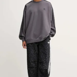 adidas Originals bluza Adicolor męska kolor fioletowy z aplikacją JY1402