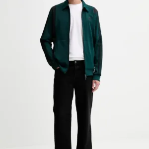 adidas Originals bluza Panel Tt męska kolor zielony z aplikacją JY1426