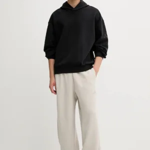 adidas bluza Soft Lux męska kolor czarny z kapturem gładka KB8085