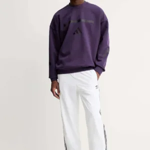 adidas bluza adidas x Z.N.E męska kolor fioletowy z nadrukiem JW4751