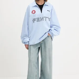 Puma longsleeve PUMA x FENTY kolor niebieski 635734