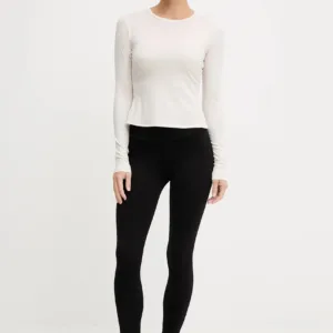 New Balance longsleeve treningowy damski kolor beżowy WT53133PEF