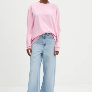 adidas longsleeve bawełniany kolor różowy KT3272