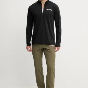 adidas TERREX longsleeve sportowy Multi Half-Zip kolor czarny z nadrukiem JF4188