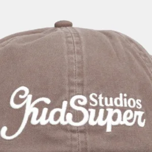 Puma czapka z daszkiem bawełniana PUMA x KIDSUPER kolor brązowy 26601