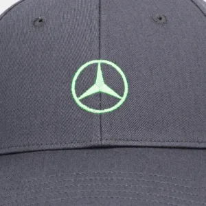 adidas czapka z daszkiem bawełniana x Mercedes kolor szary JZ2548