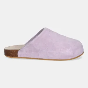 adidas Originals klapki zamszowe Adimule damskie kolor fioletowy JP8732