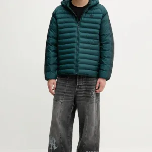 adidas Originals kurtka Pad Hooded kolor zielony JX4116