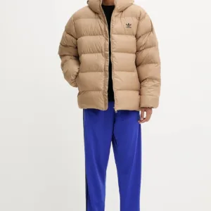 adidas Originals kurtka Commercial Puff kolor beżowy zimowa JX4121