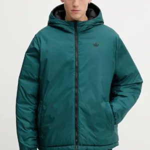 adidas Originals kurtka dwustronna Adicolor kolor czarny zimowa JX6447