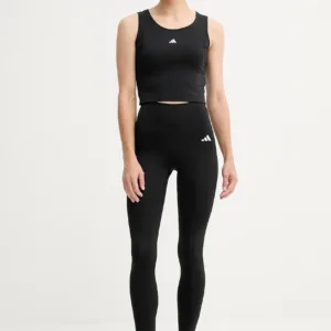 adidas Performance legginsy treningowe Optime Essentials damskie kolor czarny gładkie IT2280