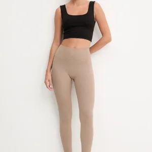 adidas Performance legginsy do jogi All me damskie kolor beżowy gładkie JW7589