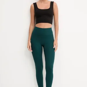 adidas Performance legginsy do jogi All me damskie kolor zielony gładkie JW7590