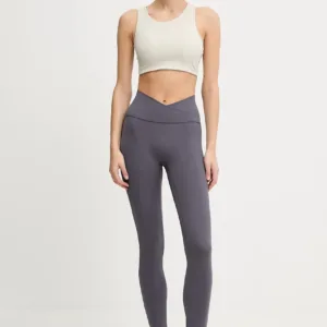 adidas Performance legginsy treningowe damskie kolor szary gładkie KT3285