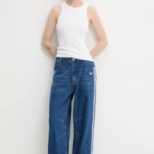 adidas Originals jeansy Baggy Gfx damskie high waist KC6278