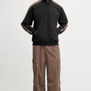 Puma x RIPNDIP spodnie męskie kolor brązowy proste 632417