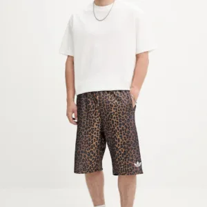 adidas Originals szorty Graphic Os Sho męskie kolor brązowy JV7566