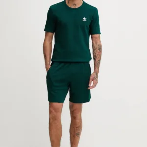 adidas Originals szorty Trefoil Essentials męskie kolor zielony JW1040