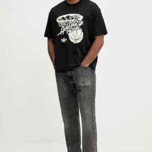 adidas Originals t-shirt Hot Shot Tee męski kolor czarny JY3650