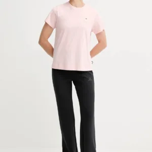 adidas t-shirt bawełniany Cat damski kolor różowy JV8514