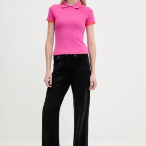 adidas Originals polo Short Polo damski kolor różowy JY3489