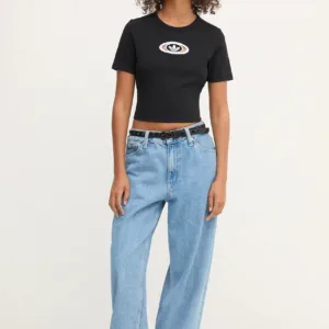 adidas Originals t-shirt Cut Out Rib Tee damski kolor czarny KC8804