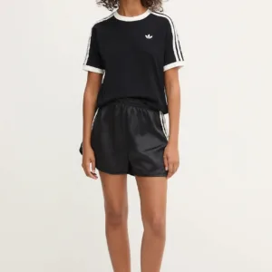 adidas Originals t-shirt Ruffle 3S Tee damski kolor czarny KC8819