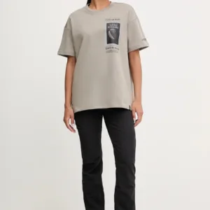 adidas TERREX t-shirt sportowy damski kolor beżowy KC2350