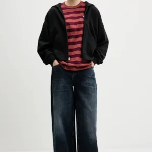 adidas Originals t-shirt bawełniany STRIPED SS TEE damski kolor pomarańczowy KF2320