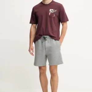 adidas t-shirt bawełniany x Mercedes męski kolor bordowy z nadrukiem JW3363