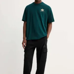 adidas Originals t-shirt Intercon Tee męski kolor zielony z nadrukiem JW6647