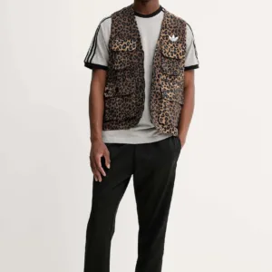 adidas Originals t-shirt bawełniany 3-Stripes męski kolor szary melanżowy JY1369